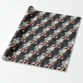 Dampfende Kaffeherzen Geschenkpapier (Ungerollt)