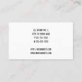 Dämpfende Schalen-in der Hand Lochkarte Treuekarte (Rückseite)