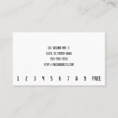 Dämpfende Schalen-in der Hand vertikale Lochkarte Treuekarte (Rückseite)