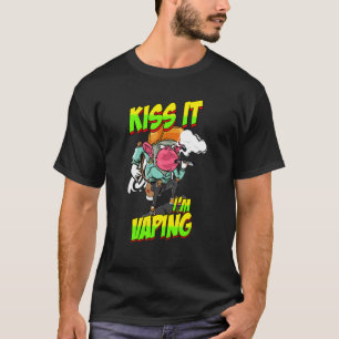 Dampfender Affe mit Dampfer T-Shirt