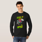 Dampfender Affe mit Dampfer T-Shirt (Vorne ganz)