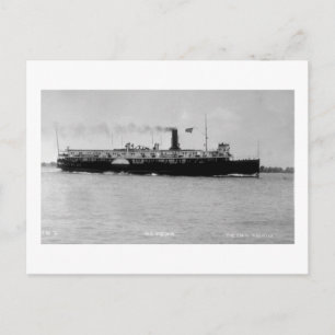 Dampfer Alpena auf dem St. Clair River von Louis P Postkarte