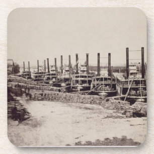 Dampfer auf dem Mississippi (b/w Foto) Getränkeuntersetzer