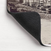 Dampfer auf dem Mississippi (b/w Foto) Mousepad (Ecke)