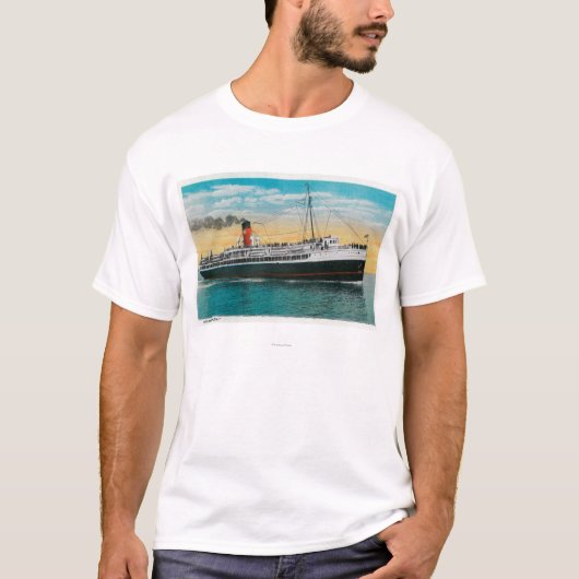 Dampfer "Avalon" in Insel Sankt Catalina T-Shirt (Vorderseite)