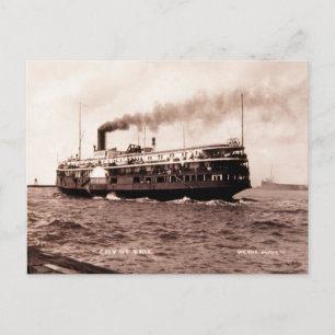 Dampfer "City of Erie" Cleveland and Buffalo Line Postkarte