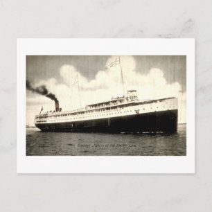 Dampfer Juniata der Anchor Line Postkarte