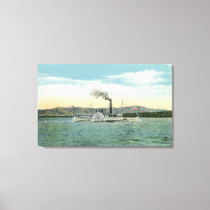 Dampfer Mt. Washington, Ossipee Strecken-Ansicht Leinwanddruck