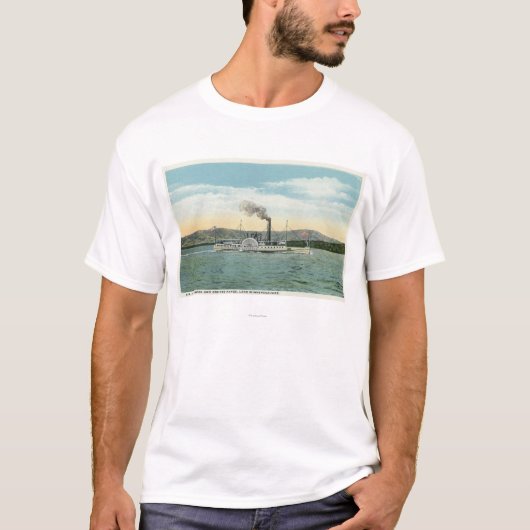 Dampfer Mt. Washington, Ossipee Strecken-Ansicht T-Shirt (Vorderseite)