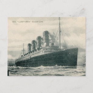 Dampfer SS Lusitania Postkarte