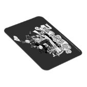 Dampfer Willie Retro Magnet (Rechte Seite)
