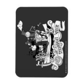 Dampfer Willie Retro Magnet (Vertikal)