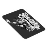 Dampfer Willie Retro Magnet (Rechte Seite)