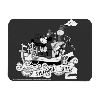 Dampfer Willie Retro Magnet