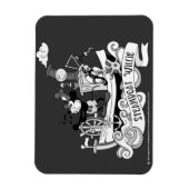 Dampfer Willie Retro Magnet (Vertikal)