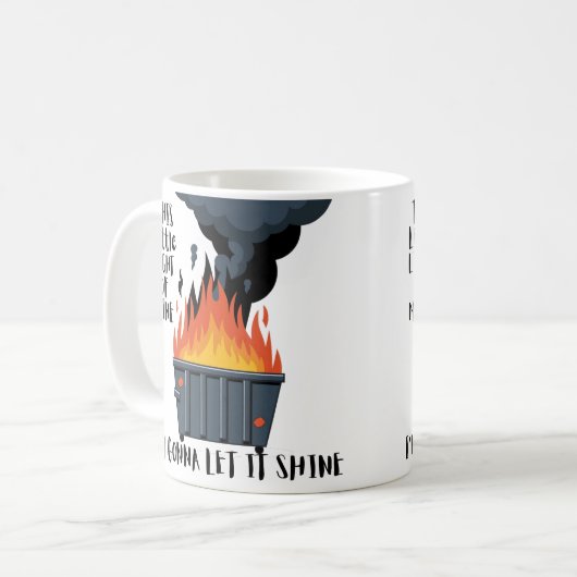 Dampferfeuer Lasse den hellen Shine Funny Kaffeetasse (Vorderseite Links)