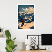 Dampferquellen Skifoto 1 Poster (Heimbüro)