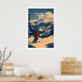 Dampferquellen Skifoto 1 Poster (Küche)