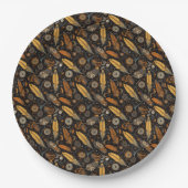 Dampffeder und Getriebe Pappteller (Vorderseite)