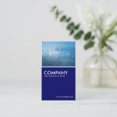 Dampffenster - Deep Navy Visitenkarte (Stehend Vorderseite)