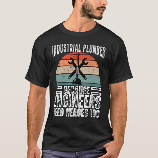 Dampffitter Pipefitter Certified Industrial Plumb T-Shirt (Vorderseite)