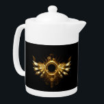 Dampfflügel<br><div class="desc">Shiny mechanische Flügel, mit Gängen und Messing rund Banner. Steampunk</div>