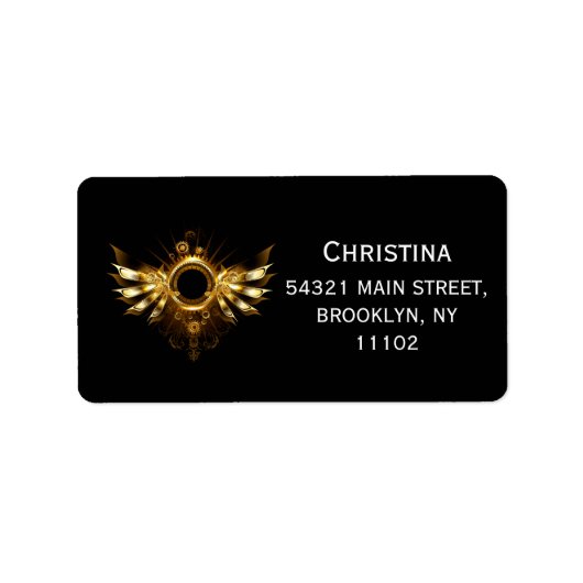 Dampfflügel Adressaufkleber (Vorne)