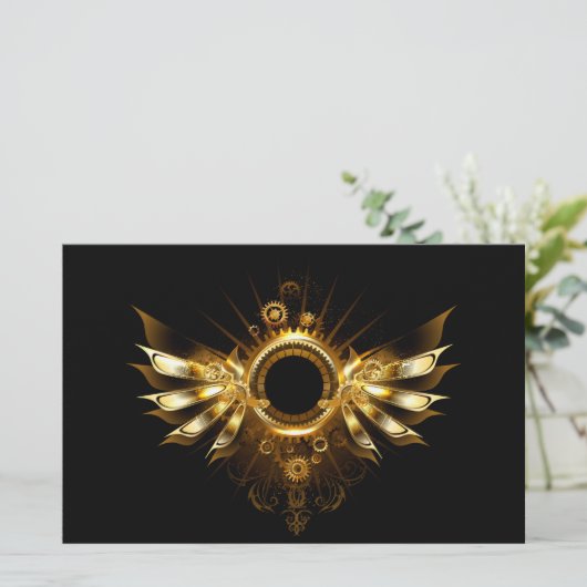 Dampfflügel Briefpapier (Stehend Vorderseite)