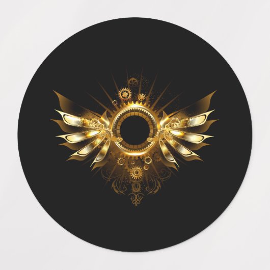 Dampfflügel Etiketten (Design 2)