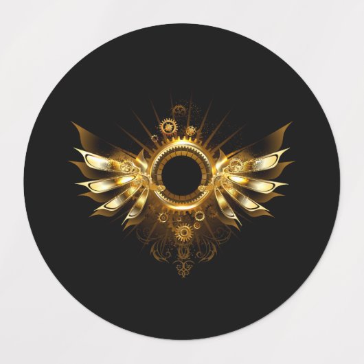 Dampfflügel Etiketten (Design 1)