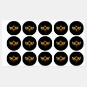 Dampfflügel Etiketten (Blatt)