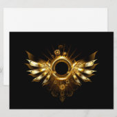 Dampfflügel Feiertagskarte (Vorne/Hinten)