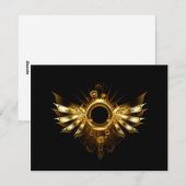 Dampfflügel Feiertagskarte (Vorne/Hinten)