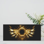 Dampfflügel Feiertagskarte (Stehend Vorderseite)