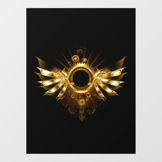 Dampfflügel Fensteraufkleber (Blatt)