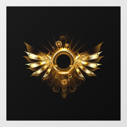 Dampfflügel Fensteraufkleber (Blatt)