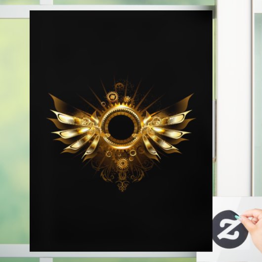 Dampfflügel Fensteraufkleber (Zuhause)