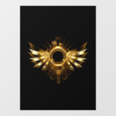 Dampfflügel Fensteraufkleber (Blatt)