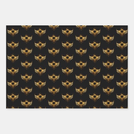 Dampfflügel Geschenkpapier Set (Vorderseite)