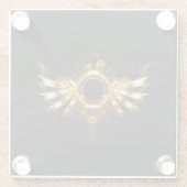 Dampfflügel Glasuntersetzer (Rückseite)