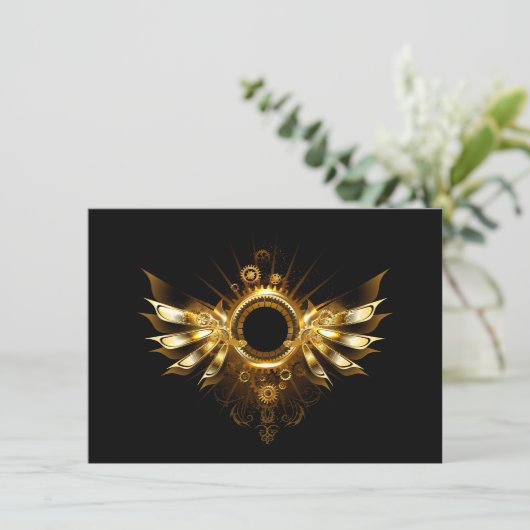 Dampfflügel Hinweiskarte (Stehend Vorderseite)