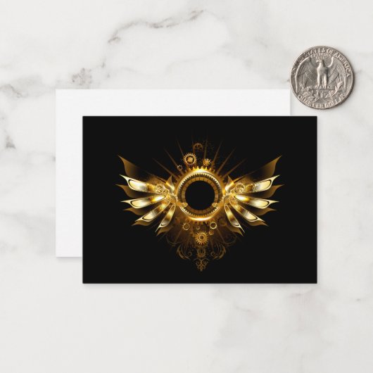 Dampfflügel Mitteilungskarte (Vorderseite/Rückseite Beispiel)