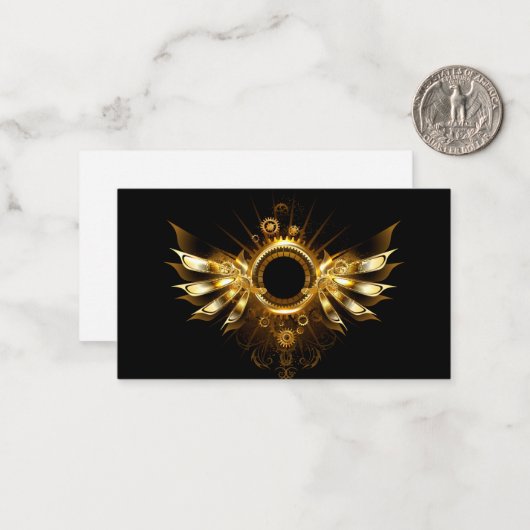 Dampfflügel Mitteilungskarte (Vorderseite/Rückseite Beispiel)