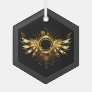 Dampfflügel Ornament Aus Glas