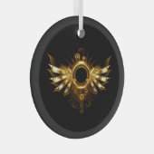 Dampfflügel Ornament Aus Glas (Vorderseite Rechts)