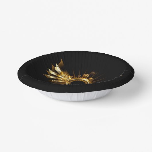 Dampfflügel Pappteller (Gewinkelt)