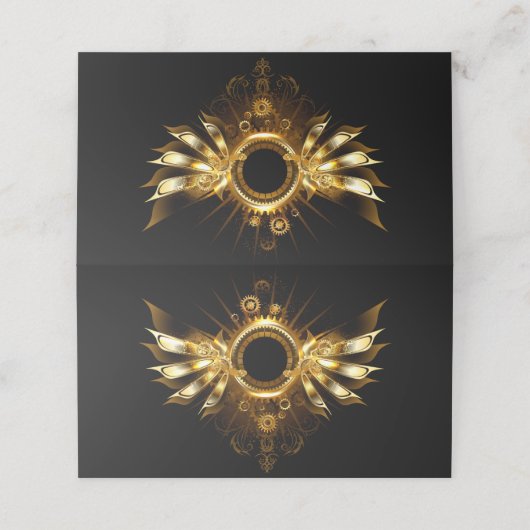 Dampfflügel Platzkarte (Außenseite Aufgefaltet)