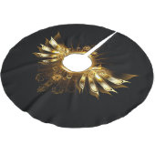 Dampfflügel Polyester Weihnachtsbaumdecke (Schrägansicht)