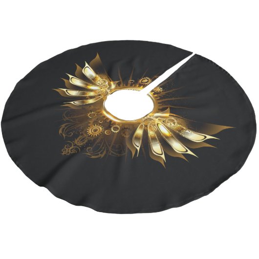 Dampfflügel Polyester Weihnachtsbaumdecke (Schrägansicht)