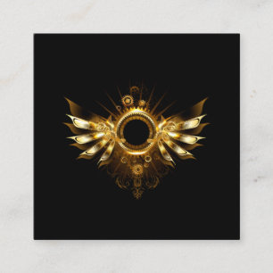 Dampfflügel Quadratische Visitenkarte